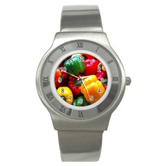 Colorful Capsicum Stainless Steel Watch by Sparkle