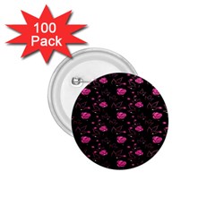 Pink Glowing Flowers 1 75  Buttons (100 Pack)  by Sparkle