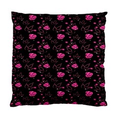 Pink Glowing Flowers Standard Cushion Case (one Side) by Sparkle