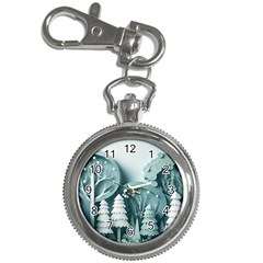 Background Christmas Winter Holiday Background Key Chain Watches