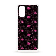 Pink Glowing Flowers Samsung Galaxy S20 6 2 Inch Tpu Uv Case by Sparkle