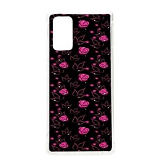 Pink Glowing Flowers Samsung Galaxy Note 20 Tpu Uv Case by Sparkle