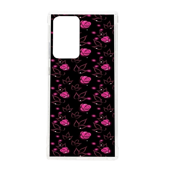 Pink Glowing Flowers Samsung Galaxy Note 20 Ultra TPU UV Case