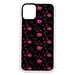 Pink Glowing Flowers Iphone 12 Mini Tpu Uv Print Case	 by Sparkle