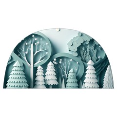 Background Christmas Winter Holiday Background Anti Scalding Pot Cap by Ravend
