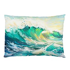 Waves Ocean Sea Tsunami Nautical Painting Pillow Case