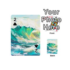 Waves Ocean Sea Tsunami Nautical Painting Playing Cards 54 Designs (mini)