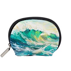 Waves Ocean Sea Tsunami Nautical Painting Accessory Pouch (small)