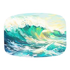 Waves Ocean Sea Tsunami Nautical Painting Mini Square Pill Box by Ravend