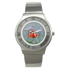 Birds Stainless Steel Watch