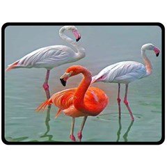 Birds Two Sides Fleece Blanket (Large)