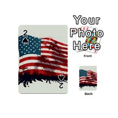 Patriotic Usa United States Flag Old Glory Playing Cards 54 Designs (mini) by Ravend