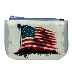 Patriotic Usa United States Flag Old Glory Large Coin Purse by Ravend