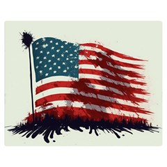 Patriotic Usa United States Flag Old Glory Premium Plush Fleece Blanket (medium)