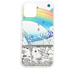 Rainbow Fun Cute Minimal Doodle Drawing Iphone 12 Pro Max Tpu Uv Print Case by Ravend