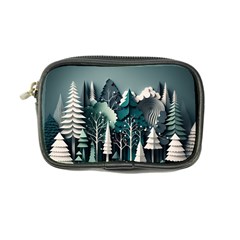 Forest Papercraft Trees Background Coin Purse by Ravend