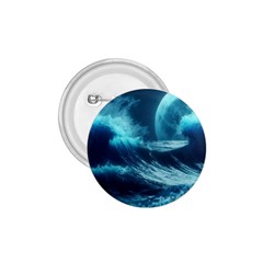 Moonlight High Tide Storm Tsunami Waves Ocean Sea 1 75  Buttons by Ravend