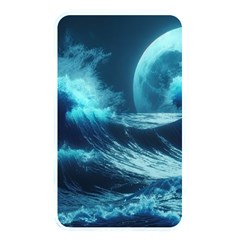 Moonlight High Tide Storm Tsunami Waves Ocean Sea Memory Card Reader (rectangular)