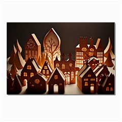 Gingerbread House Gingerbread Christmas Xmas Winter Postcards 5  X 7  (pkg Of 10) by Ravend