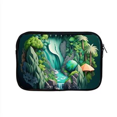 Waterfall Jungle Nature Paper Craft Trees Tropical Apple Macbook Pro 15  Zipper Case by Ravend