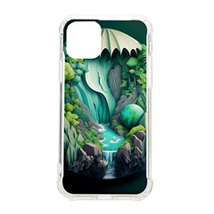 Waterfall Jungle Nature Paper Craft Trees Tropical Iphone 11 Pro 5 8 Inch Tpu Uv Print Case by Ravend