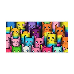 Cats Rainbow Pattern Colorful Feline Pets Yoga Headband