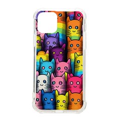 Cats Rainbow Pattern Colorful Feline Pets Iphone 11 Pro 5 8 Inch Tpu Uv Print Case by Ravend