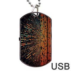 Data Abstract Abstract Background Background Dog Tag Usb Flash (one Side)