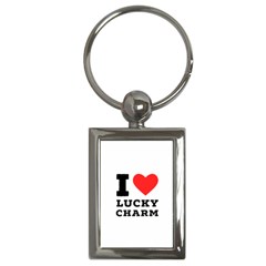 I Love Lucky Charm Key Chain (rectangle) by ilovewhateva