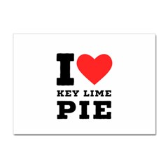 I Love Key Lime Pie Sticker A4 (10 Pack) by ilovewhateva