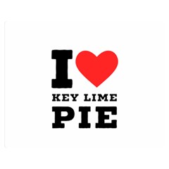 I Love Key Lime Pie Premium Plush Fleece Blanket (medium) by ilovewhateva