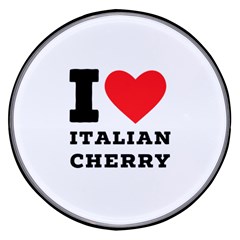 I Love Italian Cherry Wireless Fast Charger(black) by ilovewhateva