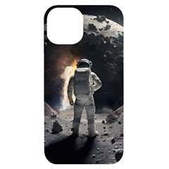 Astronaut Space Walk Iphone 14 Black Uv Print Case