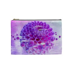 Dahlia Blossom Bloom Dahlias Fall Cosmetic Bag (medium) by danenraven