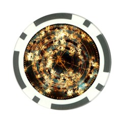 Science Fiction Background Fantasy Poker Chip Card Guard by danenraven