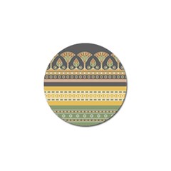 Seamless-pattern-egyptian-ornament-with-lotus-flower Golf Ball Marker by Salman4z