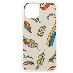 Vector-boho-doodle-feathers-seamless-pattern-illustration Iphone 12 Pro Max Tpu Uv Print Case by Salman4z