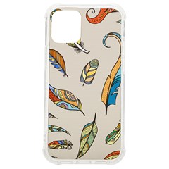 Vector-boho-doodle-feathers-seamless-pattern-illustration Iphone 12 Mini Tpu Uv Print Case	 by Salman4z