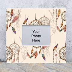 Coloured-dreamcatcher-background White Wall Photo Frame 5  X 7  by Salman4z