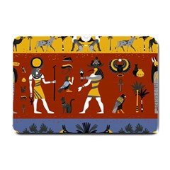 Ancient-egyptian-religion-seamless-pattern Small Doormat by Salman4z