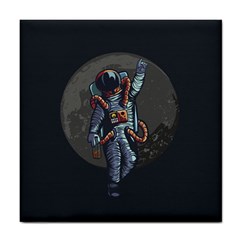 Illustration-drunk-astronaut Tile Coaster by Salman4z