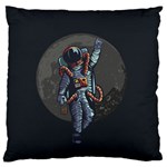 Illustration-drunk-astronaut Large Premium Plush Fleece Cushion Case (Two Sides) Front