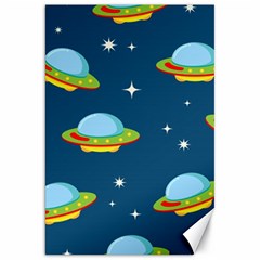 Seamless-pattern-ufo-with-star-space-galaxy-background Canvas 20  X 30  by Salman4z