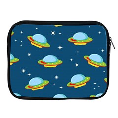 Seamless-pattern-ufo-with-star-space-galaxy-background Apple Ipad 2/3/4 Zipper Cases by Salman4z