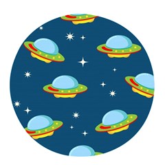 Seamless-pattern-ufo-with-star-space-galaxy-background Pop Socket by Salman4z