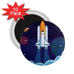 Spaceship-milkyway-galaxy 2 25  Magnets (10 Pack)  by Salman4z