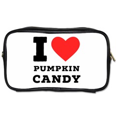 I Love Pumpkin Candy Toiletries Bag (one Side) by ilovewhateva