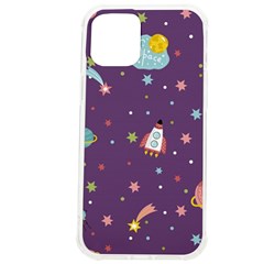 Space-travels-seamless-pattern-vector-cartoon iPhone 12 Pro max TPU UV Print Case