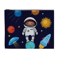 Boy-spaceman-space-rocket-ufo-planets-stars Cosmetic Bag (xl) by Salman4z