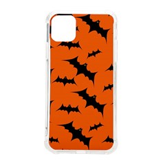 Halloween-card-with-bats-flying-pattern Iphone 11 Pro Max 6 5 Inch Tpu Uv Print Case by Salman4z